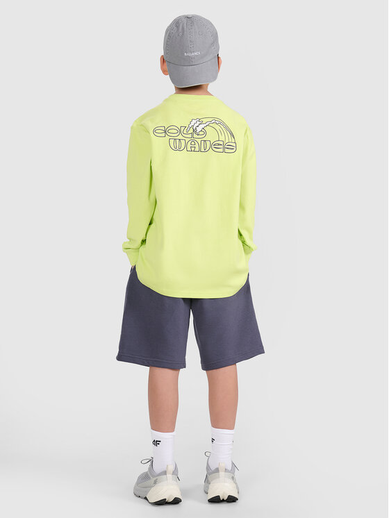 4F 4F Szorty sportowe HAVE SOME FUN Szary ciemny Oversize