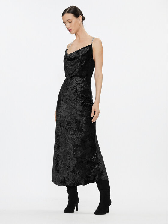 Guess Guess Коктейлна рокля W3BK44 KBXN0 Черен Regular Fit