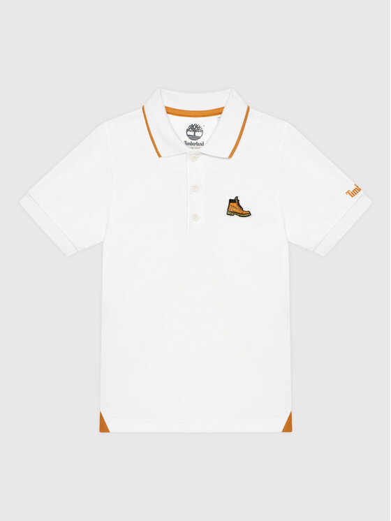 Timberland Timberland Polo T25T01 D Biały Regular Fit