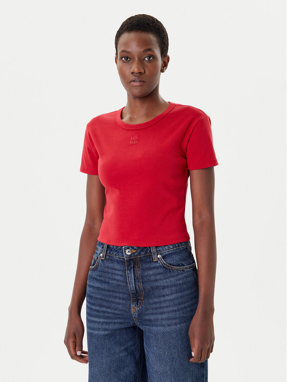 HUGO HUGO T-shirt Delanor 50512000 Crvena Slim Fit