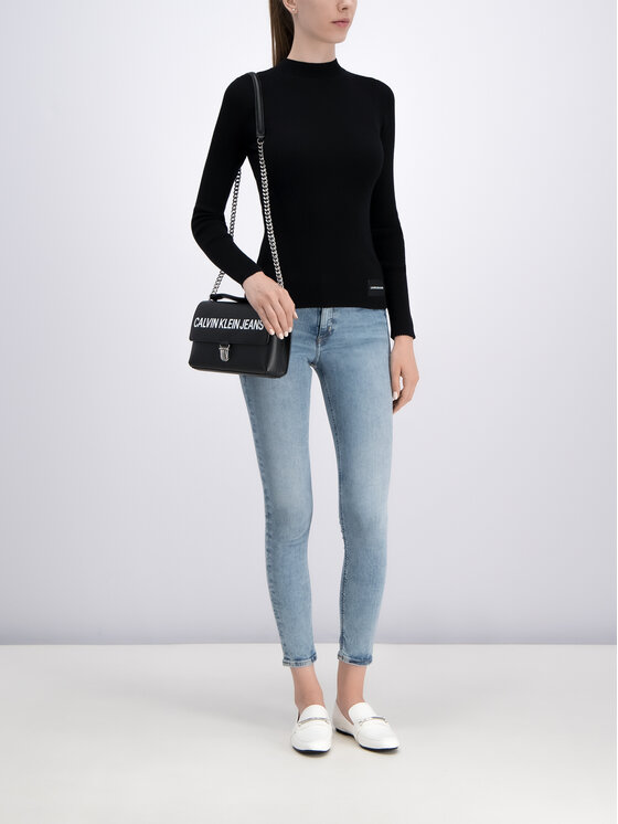 Calvin Klein Jeans Calvin Klein Jeans Пуловер J20J211522 Черен Slim Fit