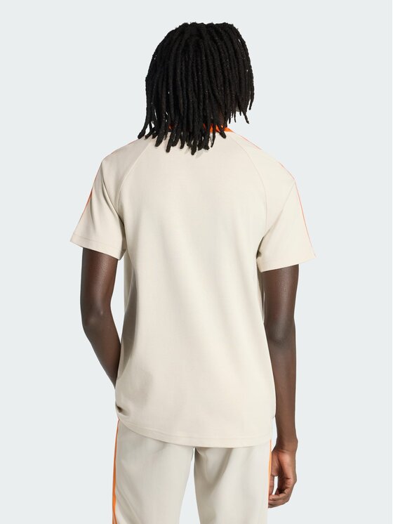 adidas adidas Koszulka techniczna 162171 Beżowy Slim Fit