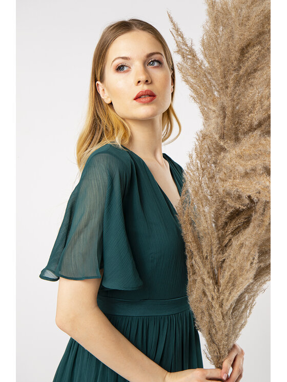 QUIOSQUE QUIOSQUE Každodenné šaty LINAVE DRESS Zelená Regular Fit