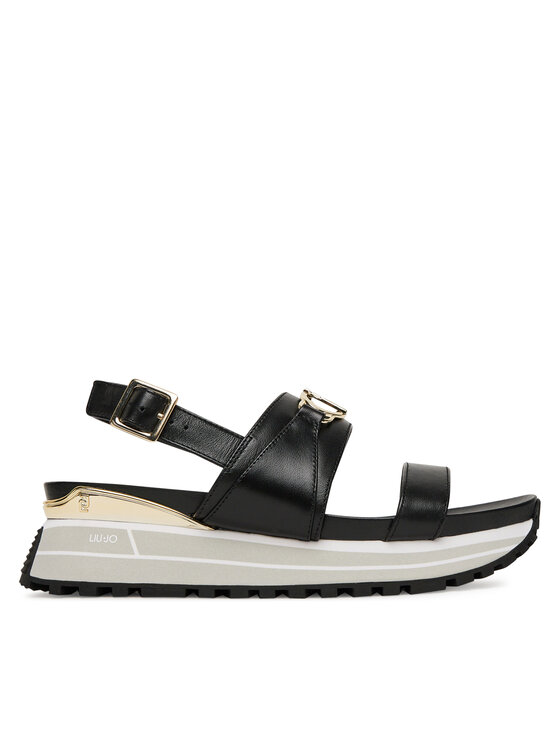 Damskie Sandały Liu Jo, Rozmiar 36, Czarne, Maxi Wonder Sandal 30 BA5081 P0102