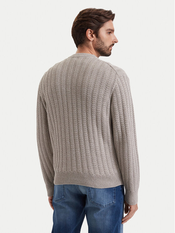 BOSS BOSS Pullover Arakingo 50565119 Beige Relaxed Fit