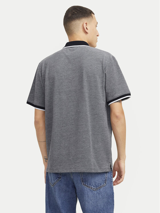 Jack & Jones Jack & Jones Тениска с яка и копчета Blualves 12274681 Тъмносин Regular Fit