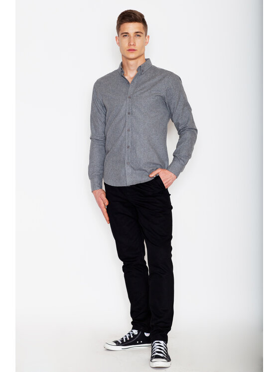 Visent Visent Camicia V010 Grigio Regular Fit