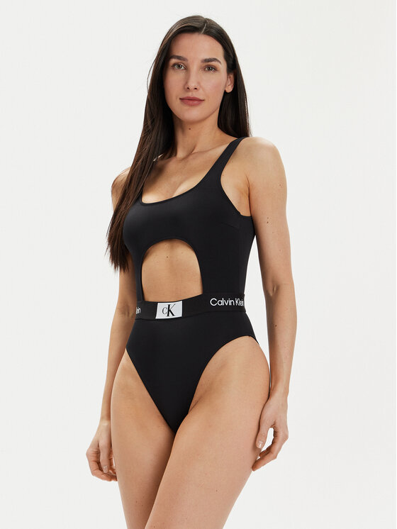 Calvin Klein Swimwear Costum de baie KW0KW02357 Negru