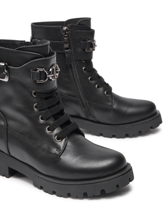 TWINSET TWINSET Žygio batai Anfibio 242GCJ M Juoda