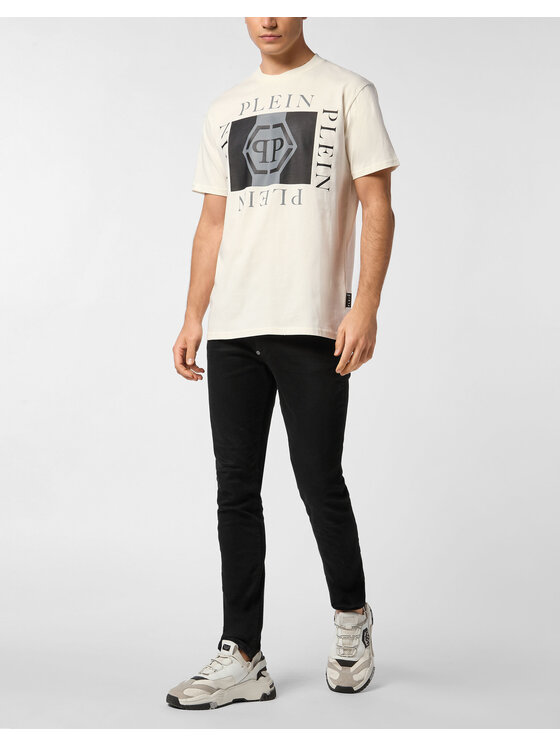 PHILIPP PLEIN PHILIPP PLEIN T-Shirt 27095 Biały Regular Fit