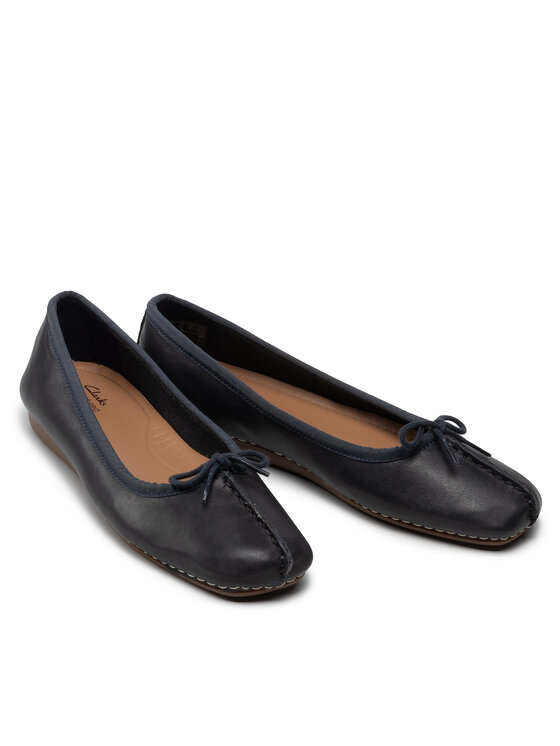 Clarks Clarks Balerinos Freckle Ice 203529324 Tamsiai mėlyna
