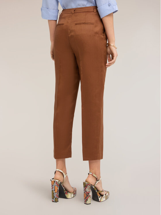 Motivi Motivi Pantaloni di tessuto P096Q004556N0V2 Marrone Slim Fit