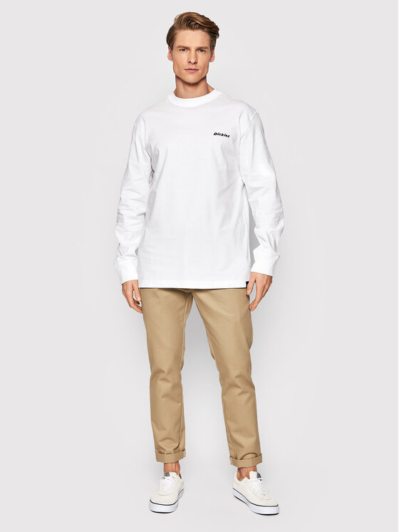Longsleeve Loretto DK0A4X9MWHX Bianco Relaxed Fit