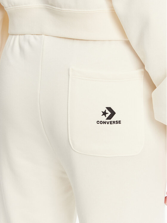 Converse Converse Jogginghose 10028418-A01 Écru Wide Leg
