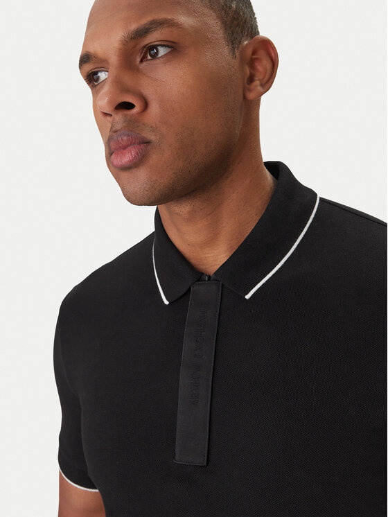 Armani Exchange Armani Exchange Polo XM001285 AF10366 UC001 Crna Slim Fit