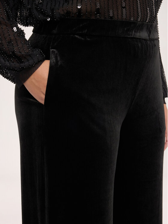 Fiorella Rubino Fiorella Rubino Spodnie materiałowe P019L002564N033 Czarny Regular Fit