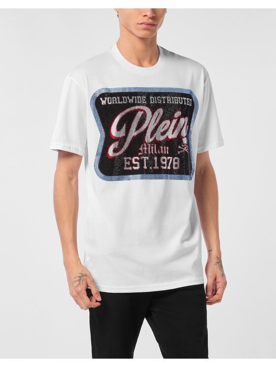 PHILIPP PLEIN PHILIPP PLEIN T-shirt 25573 Bianco Regular Fit