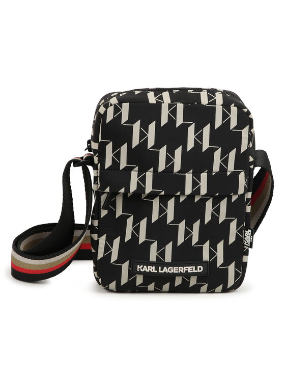 Saszetka nerka Karl Lagerfeld Kids, Rozmiar 21/cm, Czarna, Z30349/09B