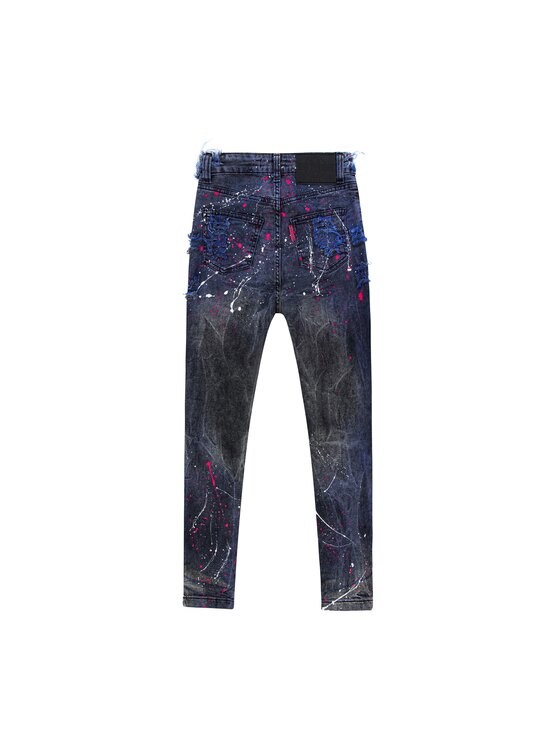 MissDenim MissDenim Jeansy Zip Leg Szary Skinny Fit