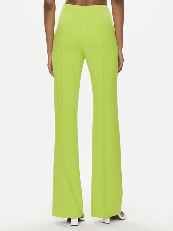 Liu Jo Liu Jo Kalhoty z materiálu CA4137 J1930 Zelená Flare Fit