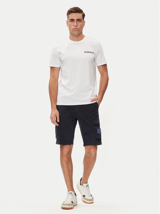 Napapijri Napapijri T-shirt S-Gras NP0A4HQN Bianco Regular Fit
