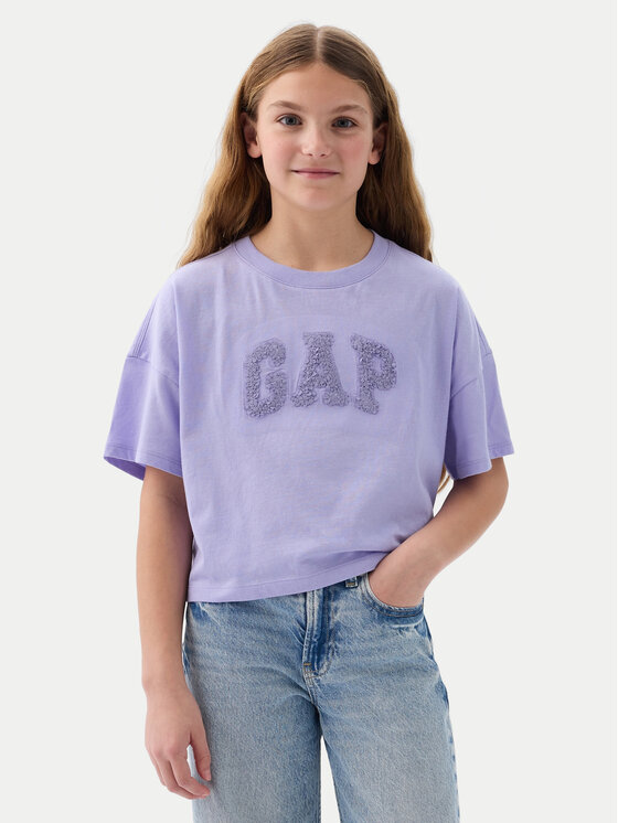 Gap T-shirt 883128-01 Ljubičasta Relaxed Fit