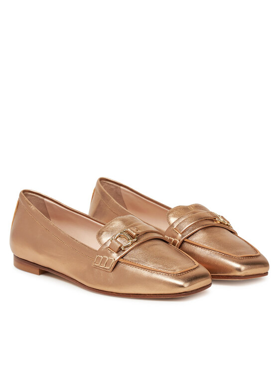 Pollini Pollini лоуфъри с дебела подметка PA10121C0MPE0900 Златист