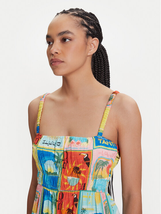 Roxy Roxy Letné šaty Atlas Sunshine ERJWD03892 Farebná Regular Fit