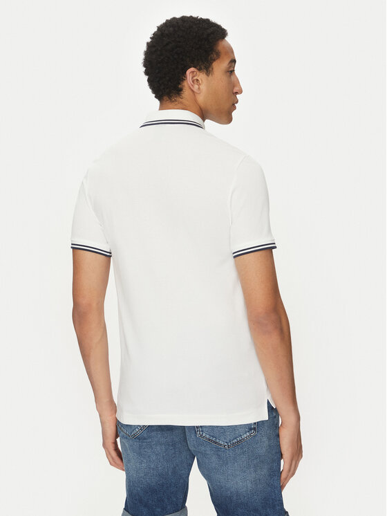 G-Star Raw G-Star Raw Тениска с яка и копчета Dunda D17127-5864 Бял Regular Fit