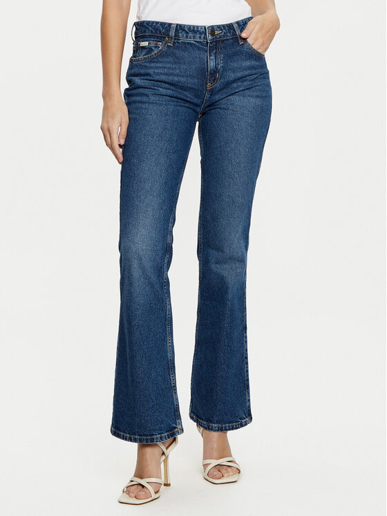 Guess Jeans Jeansy W5RA1S D5M44 Granatowy Regular Fit