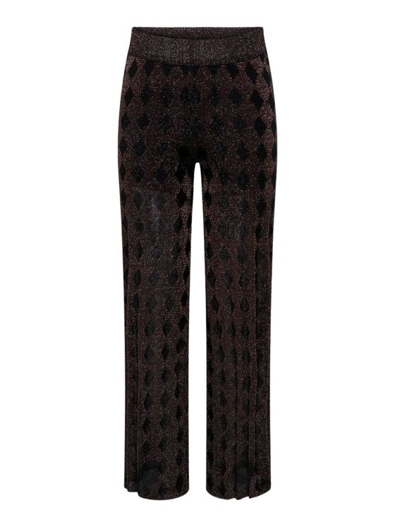 Spodnie damskie, rozmiar XS, Czarne, Pantalone donna onlmalou glitter