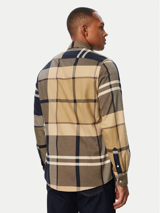 Barbour Barbour Košulja Dunoon MSH4980TN39 Tamno bež Regular Fit