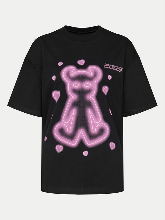 2005 2005 T-Shirt Unisex Lovely Horned Lucy Czarny Relaxed Fit