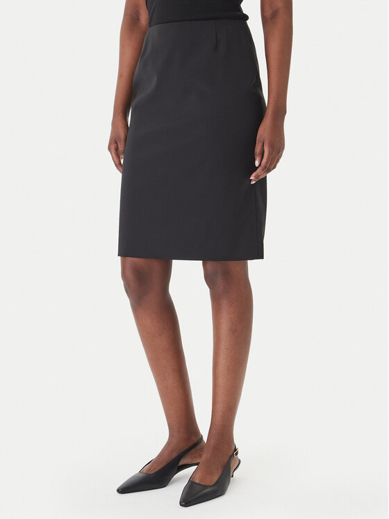BOSS Boss Спідниця-олівець Vileah 50490036 Чорний Slim Fit