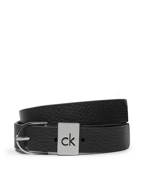 Calvin Klein Ženski Pas Ck Loop Thin Round Buckle 2.5 K60K612856 Črna