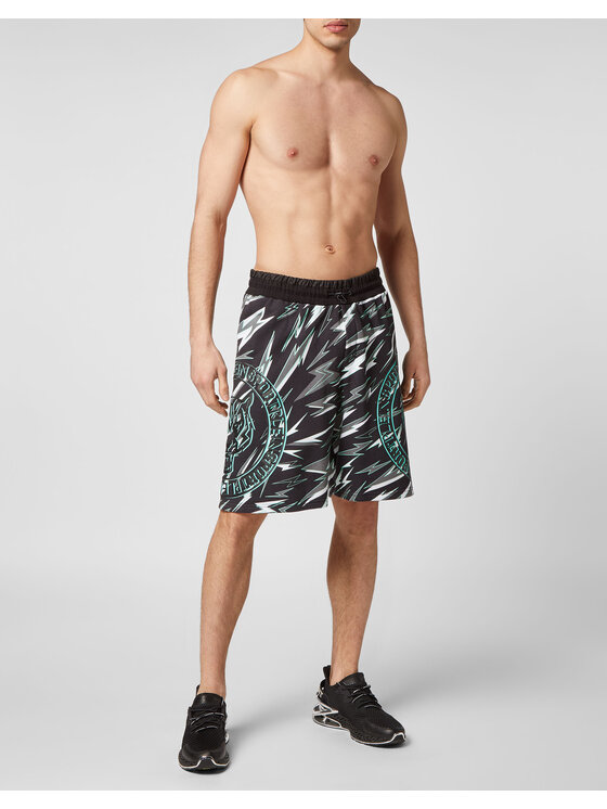 Plein Sport Plein Sport Pantaloncini 2061 Nero Jogger Fit