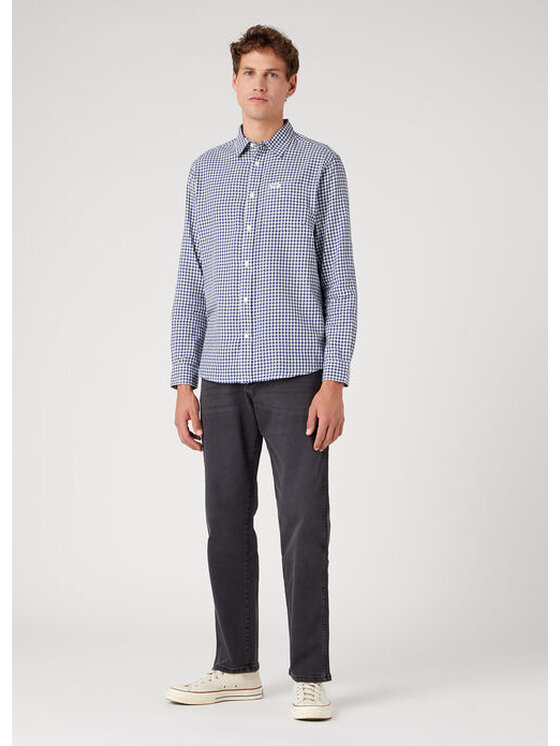 Wrangler Wrangler Camicia 1 POCKET SHIRT Blu Regular Fit