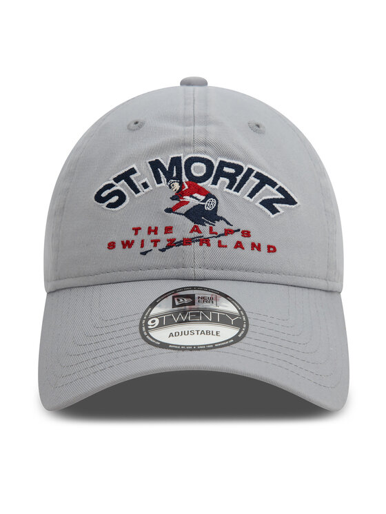 New Era New Era Czapka z daszkiem Washed St. Moritz Ski 9TWENTY 60580868 Szary