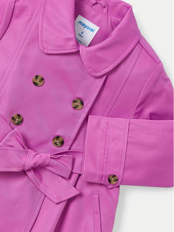 Mayoral Mayoral Tenchcoat 3413 Rosa Regular Fit