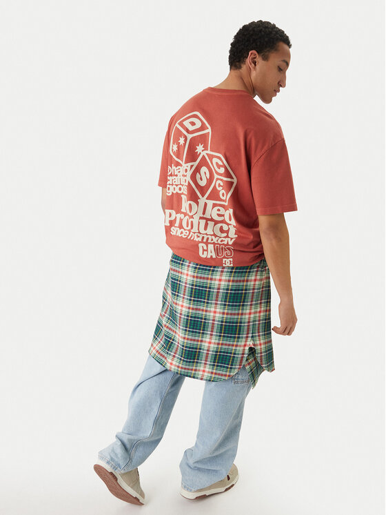 DC Shoes DC Shoes T-Shirt High Rollin EDYZT04367 Pomarańczowy Regular Fit