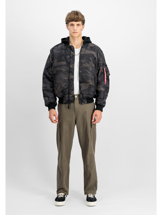 Alpha Industries Alpha Industries Kurtka bomber MA-1 Zip Hood Back Embroidery Camo Bomber Jacket Kolorowy Regular Fit