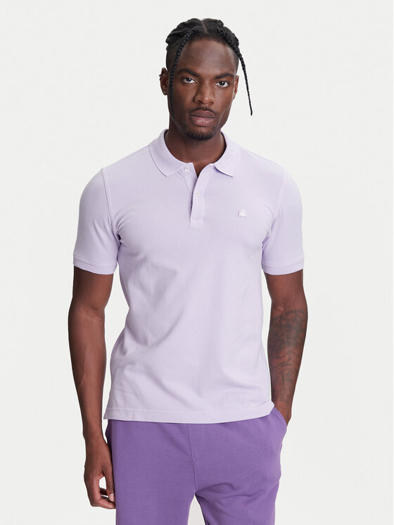 United Colors Of Benetton United Colors Of Benetton Polokošile 3WG9U301Z Fialová Slim Fit