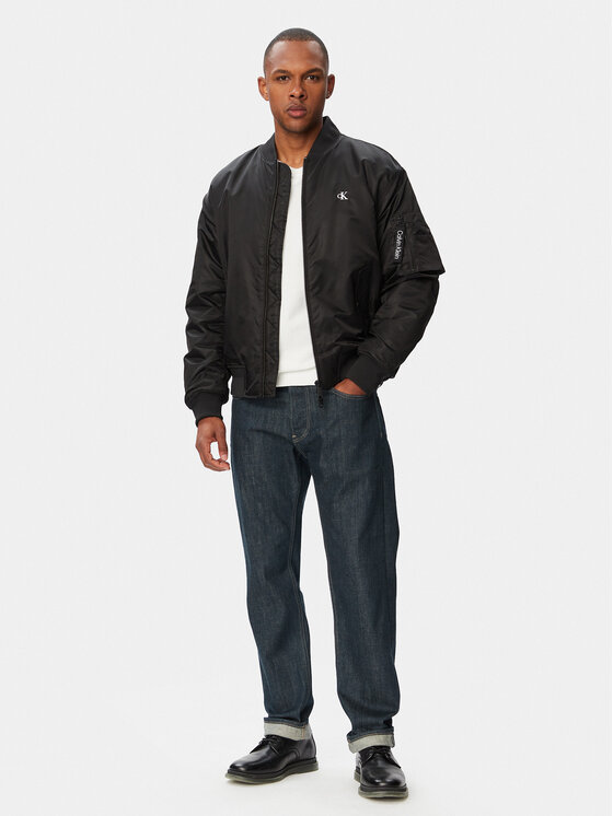 Calvin Klein Jeans Calvin Klein Jeans Μπόμπερ μπουφάν LV04RG505G Μαύρο Regular Fit