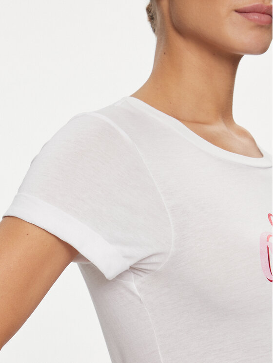 Guess Guess T-Shirt Delicious Rol W4RI22 K9SN1 Λευκό Regular Fit
