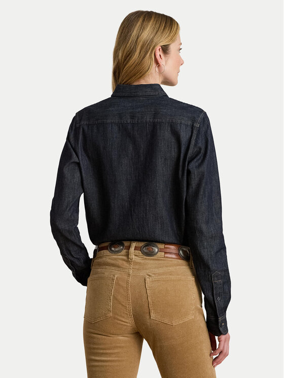 LAUREN RALPH LAUREN LAUREN RALPH LAUREN džínsová košeľa 200B20825001 Tmavomodrá Regular Fit