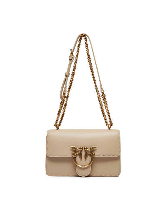 PINKO Pinko Дамска чанта Love One Mini Dc AI 24-25 PLTT 100074 A0F1 Бежов