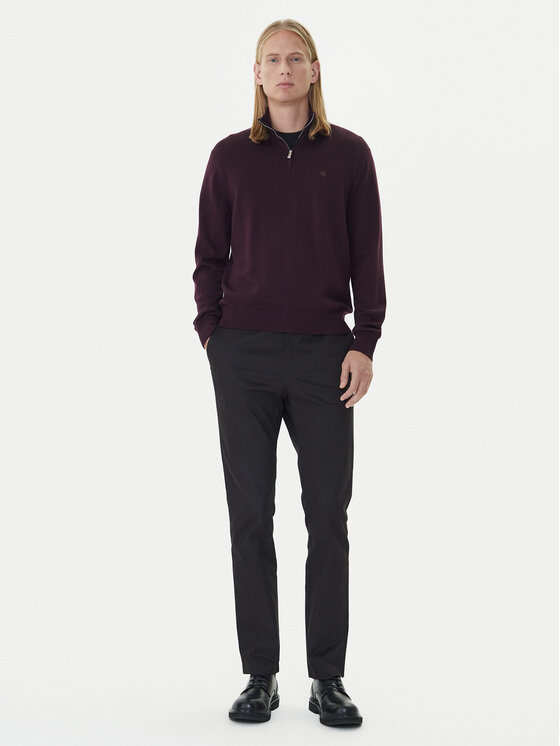 Calvin Klein Calvin Klein Kampsun LV04LD318G Bordoopunane Regular Fit