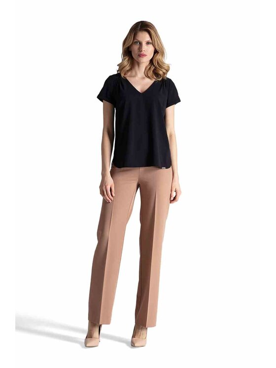 FIGL FIGL Halenka M665 Černá Regular Fit