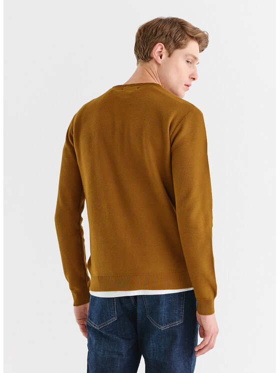 Pako Lorente Pako Lorente Sweter P23WF-2X-013 Khaki Classic Fit