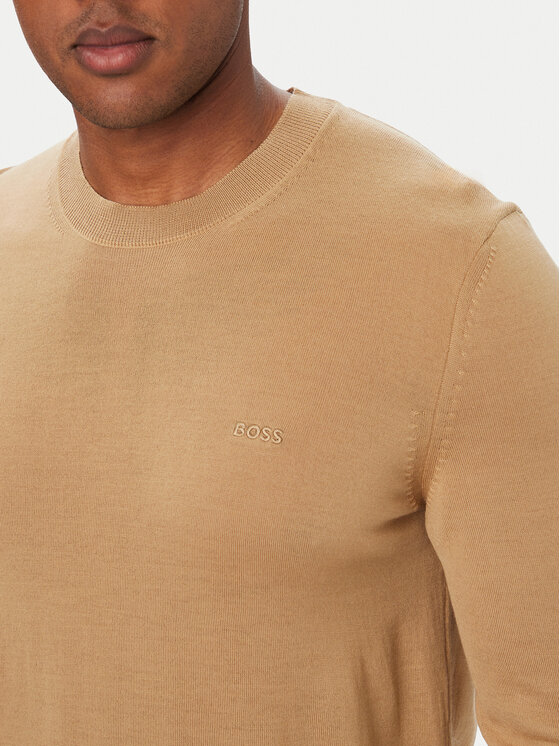 BOSS BOSS Pullover Leno 50571914 Beige Regular Fit